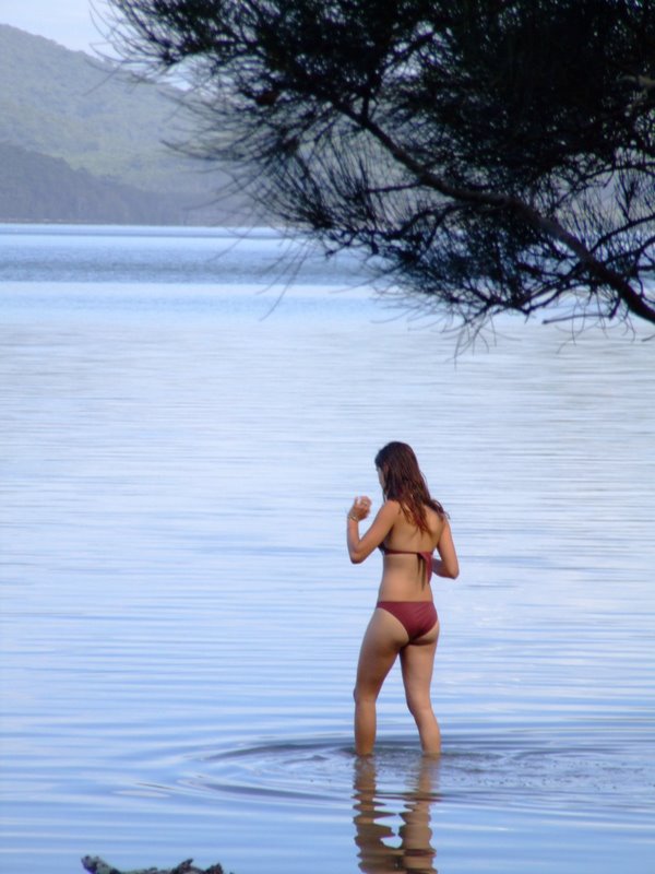 A bathing moment